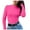 X1-Hot Pink, variant on JIKNTTR Women's Turtlenecks Thermal Underwear Shirts Long Sleeve Slim Fit Soft T Shirt Base Layer Basic T-Shirts Basic Layer Underwear Tops