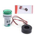 thumbnail image 2 of Current  Indicator, 60~500V AC 0~99.9A  Indicator Light Round  for Industrial Control Components for Current  Red,Green,Blue,White,Yellow, 2 of 8
