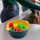 thumbnail image 5 of Lavabo de plástico de doble capa, cesta multifuncional para cocina con orificios de drenaje, diseño antideslizante para lavar fácilmente frutas y verduras, ideal para uso doméstico y, 5 of 7