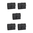 thumbnail image 2 of pitrice Leather Women Purse Rectangular Trifold for Zipper Hasp Stylish Card Holder Photo Folder Wallet Notecase Birthday Gift Black 5Set, 2 of 6