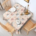 thumbnail image 2 of Light Pink Fairy Pattern Square Tablecloth,Waterproof Square Table Cover,Wipeable Spillproof Washable Table Cover for Home Kitchen Party Decor 52"x52"(132x132cm), 2 of 6