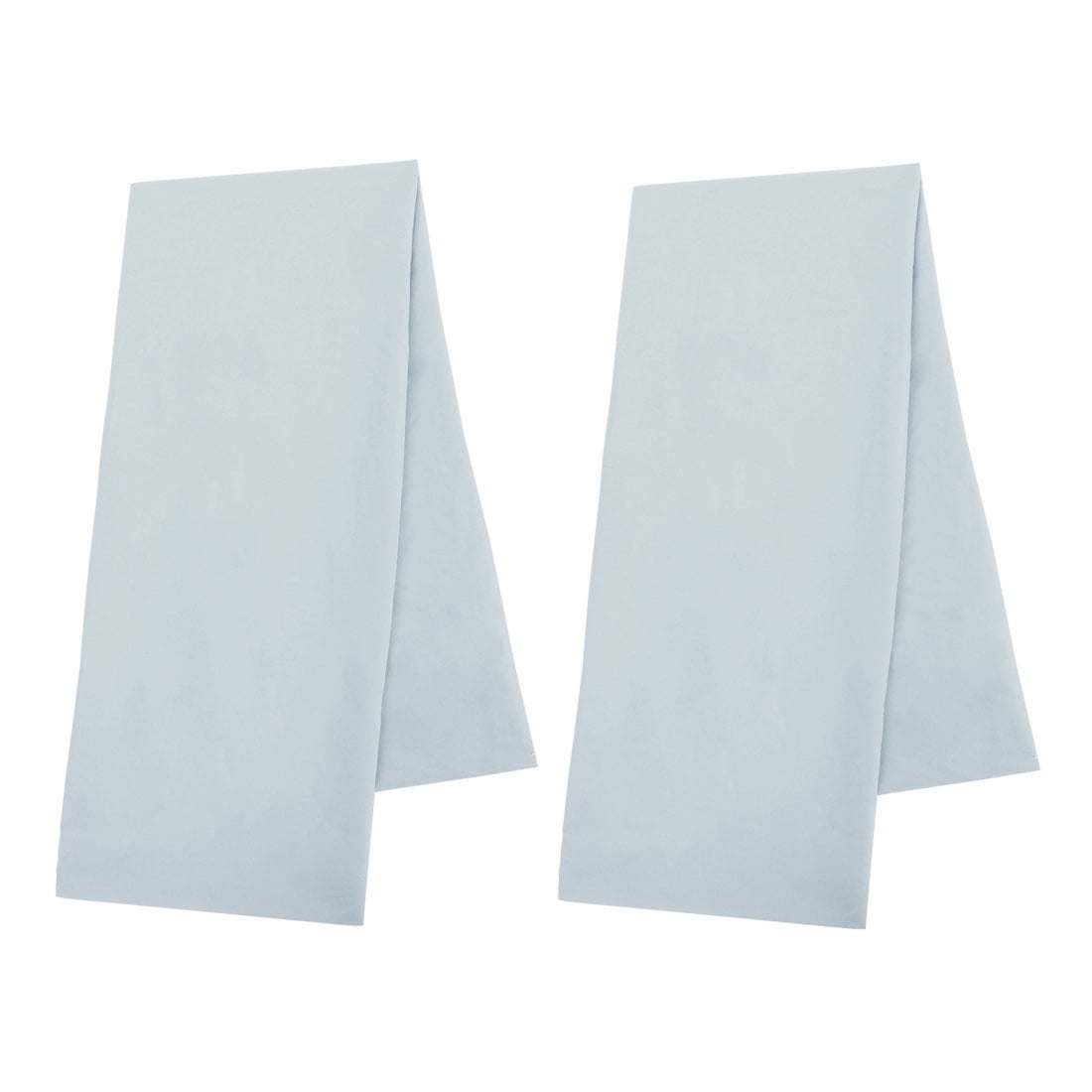 Unique Bargains Microfiber Solid Long Body Pillowcases, 2-Pack Silver 20" x 54"