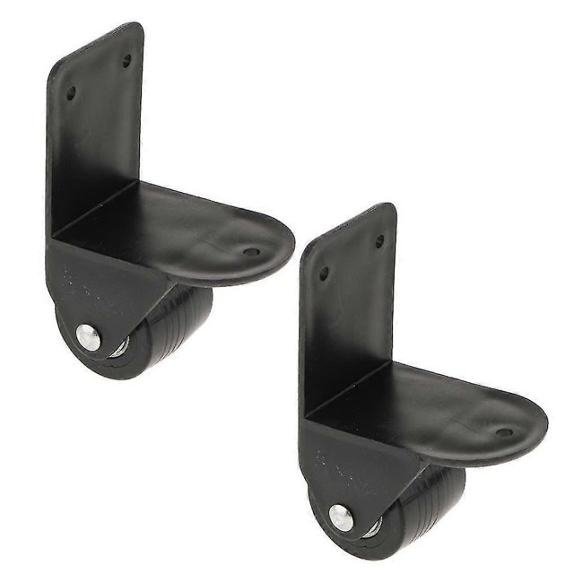 2 Pieces Diy Luggage Mute Wheels Suitcase Trolley Right Angle Casters Banmo
