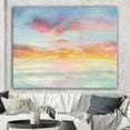 thumbnail image 2 of Designart - Pastel Pink And Blue Clouds - Traditional Premium Canvas Wall Art, 2 of 3