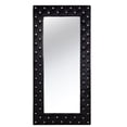 thumbnail image 2 of 71" Black Wood and Faux Crystal Framed Freestanding and Wall Mount Standing Mirror, 2 of 4