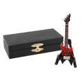 thumbnail image 1 of Bass Model Miniature Wooden Simulation Guitar Model Musical Instrument OrnamentsRed, 1 of 5
