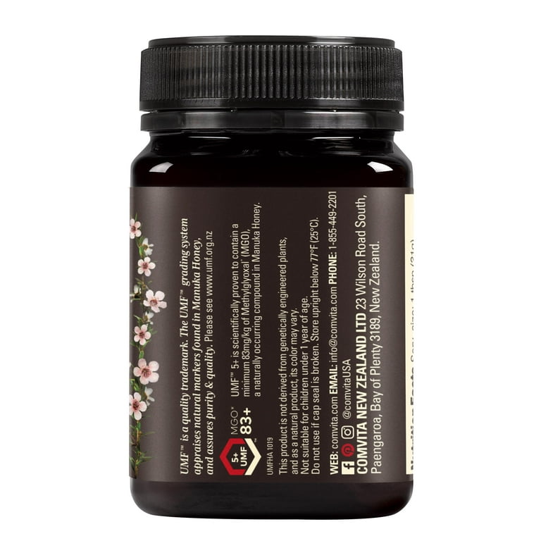 Comvita Certified UMF 5+ (MGO 83+) Raw Manuka Honey, Authentic