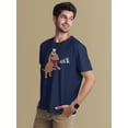thumbnail image 2 of 4th Of July Merica Patriotic T-Rex Dinosaur Mens T Shirt, 2 of 5