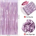 thumbnail image 4 of 4pcs  Pink Laser Rain Curtain for Wedding and Birthday Scene Setup, Thickened Background Curtain, Rain String Door Curtain, Party Decoration Rain Curtain, 4 of 6