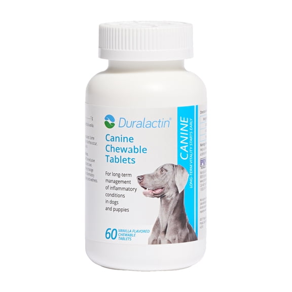 PRN Pharmacal Duralactin Joint Health Supplement Chews for Dog and puppies, Vanilla Flavor, 60 Count