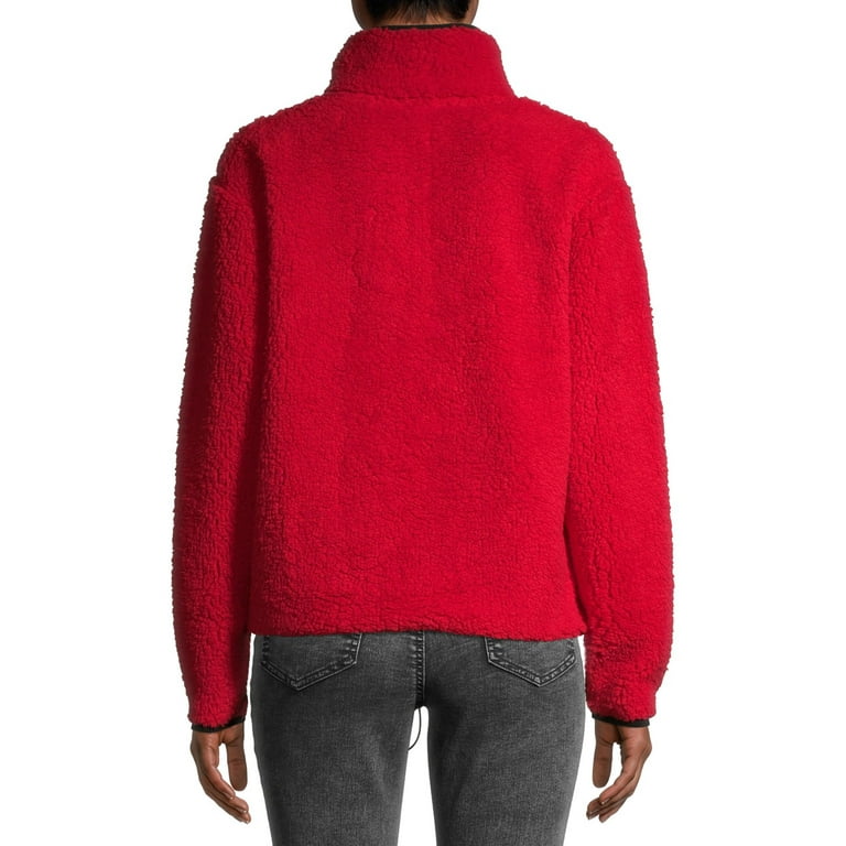 No Boundaries Juniors Half Zip Sherpa Pullover Walmart
