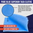 thumbnail image 3 of TCP Global - Pure Blue Superior Tack Cloths - Tack Rags (Box of 6) - Automotive Car Painters Professional Grade - Removes Dust, Sanding Particles, Cleans Surfaces - Wax and Silicone Free, Anti-Static, 3 of 6