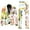White, variant on Mens Printed Button Long Sleeve Coat and Pants Two Piece Suit with Multi Pockets Slim Fit Floral Dinner Sport Coat Blazers for Holiday Party Events
