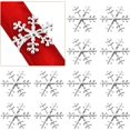 thumbnail image 1 of Juego de 12 anillos para servilletas de Navidad con forma de copos de nieve, color plateado, para decoración de mesa, para fiestas, banquetes, Navidad, Acción de Gracias, Año Nuevo, 1 of 4