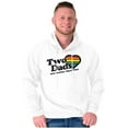 thumbnail image 3 of Two Dads Better Than One Gay Pride Men's Big & Tall Graphic Hoodie Brisco Brands 2X, 3 of 5