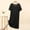 Black, variant on Nightgowns for Women Bamboo Nightgowns Sleepshirts Cute Nightgowns Sleep Shirt White Crew Neck Knee Length Short Sleeve Ladies Nightgowns,XXL