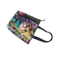 thumbnail image 4 of Zipper canvas bag large capacity large size practical handbag durable Canvas with leather material Christmas Decoration Lovely Kitten, 4 of 7