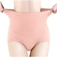 thumbnail image 2 of HUPOM Thinx Period Underwear For Women Womens Panties High Waist Activewear Tie Seamless Waistband Pink M, 2 of 5