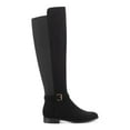 thumbnail image 3 of STYLE & COMPANY Womens Black Goring Buckle Accent Wide Calf Cushioned Kimmball Round Toe Block Heel Zip-Up Boots Shoes 8.5 M, 3 of 4
