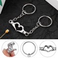 thumbnail image 2 of 1 Pair Matching Keychains Heart Keychains Magnetic Couple Keychains Cute Pendant Keyring Valentine Present, 2 of 4