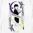 thumbnail image 2 of Women's Wednesday Character Line Art  Graphic Tee White Medium, 2 of 4
