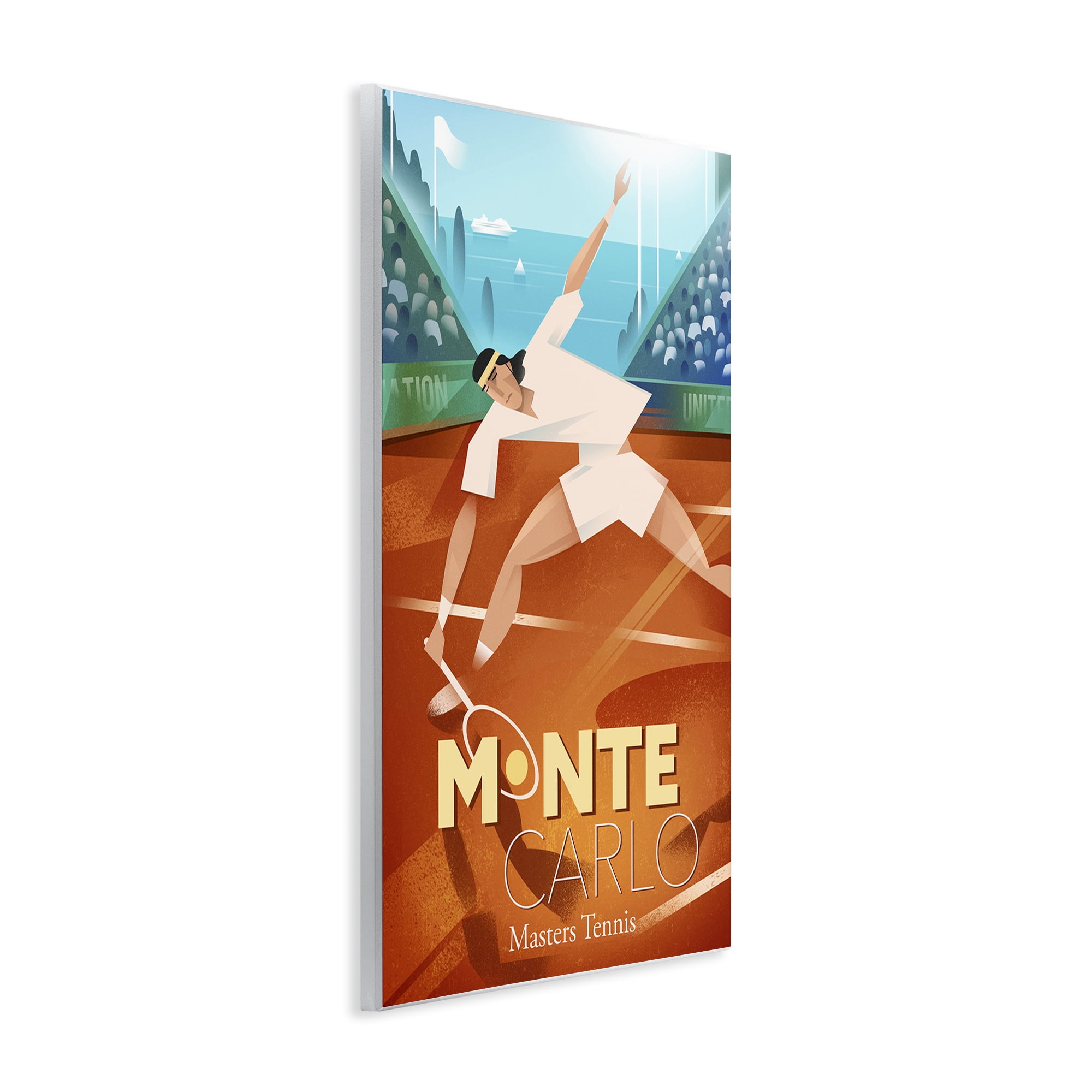 Stupell Industries Monte Carlo Masters Tennis Wall Plaque Art, design by Martin Wickstrom