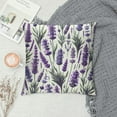 thumbnail image 2 of COMIO Purple Lavender Pillow covers Purple Flowers Leaves Throw Pillow Covers Spring/Summer Cushion Case for Sofa Home Decor Bedroom Living Room Outdoor Spring Theme Pillow Covers, 2 of 5