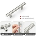 thumbnail image 4 of knobelite 100 Pack 64mm(2.5inch) Hole Centers Stainless Steel Kitchen Cabinet Door Handles and Pulls Cabinet Knobs Length 100mm(4inch) Brushed Nickel, 4 of 6
