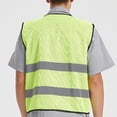 thumbnail image 6 of CHUMUD Men's High Visibility Safety Vest, Waistcoat Vest Grey Reflective Strips Traffic Clothes for Adult, One Size, 6 of 9