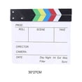 thumbnail image 4 of Sidaley Clapperboard de película, accesorio, placa de aviso, patrón impreso, resistente, grabación de vídeo, Director, claquetas, tableros de Electrónica  Color grande 30*27 CM, 4 of 6
