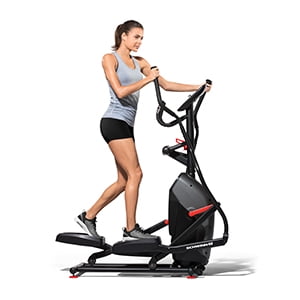 Elliptical Aluminum Steps - Schwinn 411 Compact Elliptical Syncs with RunSocial App and Heart Rate Tracking