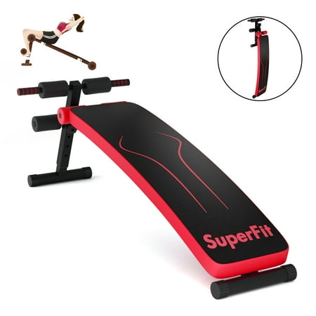 Superfit Folding Weight Bench Adjustable Sit Up Board Workout