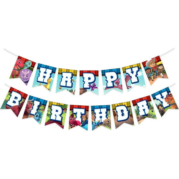 Dino Ranch Party Supplies - Birthday Banner