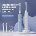 thumbnail image 3 of Rechargeable Electric Toothbrushes for Adults with 3 Brush Heads, Teeth Whitening , Power Toothbrush with Holder, 3 Hours Charge Summer Saving Clearance, 3 of 8