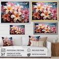 thumbnail image 4 of Designart "Paradise of Plumeria Flowers IV" Floral Floater Framed Canvas Art Print, 4 of 7