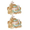 thumbnail image 2 of Elegant Bunny Napkin Rings Reusable Serviette Holders for Easter, Family Dinners, and Gatherings Cute Rabbit Design, Easy to Clean, 2 of 5