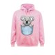 thumbnail image 3 of Sudadera con capucha de manga larga con estampado de koala de bolsillo que se asoma, divertida, para el día del padre, para Navidad, para hombre, 3 of 5