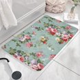thumbnail image 3 of Pioneer Flower Floral Print Flannel Non Slip Door Rugs,Washable Door Mats Indoor,Decorative Door Mats,Dirt-Resistant and Absorbent Doormat for Entrance,Bedroom,Kitchen,Bathroom,31.5"x17", 3 of 4