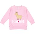 thumbnail image 2 of Inktastic Goat Girl Farm Animal Toddler Sweatshirt, 2 of 4
