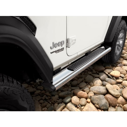 Mopar 82215330 Chrome Tubular Side Steps Jeep Wrangler Two Door JL