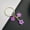 Purple, variant on 1pc Unisex Cherry Blossom Keychain, 5 Colors Available, Bag Pendant, Key Ring, Small Gift Valentine's Day Valentines School Car Accessories Cute Goth Y2k Halloween Accessories Teachers Day