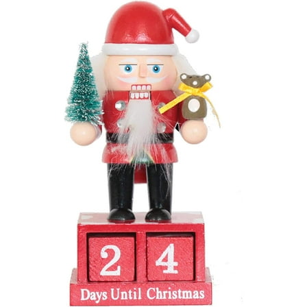 6 Santa Countdown Nutcracker