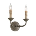 thumbnail image 2 of Troy Lighting-B6112-Cyrano - Two Light Wall Sconce  Earthen Bronze Finish, 2 of 2
