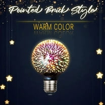 AJKSFHIU Firework Light Bulbs,LED Filament Lamp,LED Light Bulb,3D Fireworks Starry Light Bul,Multicolor Glass Vintage Starry Lamp for Holiday Party Disco Bar Christmas,3DFireworks LED Bulb