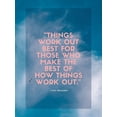 thumbnail image 2 of ArtsyQuotes 15x18 White Modern Wood Framed Museum Art Print Titled - John Wooden Quote: Things Work Out, 2 of 4