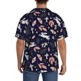 thumbnail image 3 of Kdxio Men's Hawaiian Shirt for Men Short Sleeve Shirt Retro Rabbit Flower Summer Casual Holiday Beach Button Down T-Shirts, 3 of 7