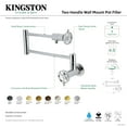 thumbnail image 4 of Kingston Brass KS4105RX Belknap Wall Mount Pot Filler Faucet, Oil Rubbed Bronze, 4 of 4
