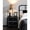 Black+Silver, variant on White Finish - Intricate Pedestal Craftsmanship - Entryway Decor - Functional Focal Point