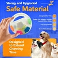 thumbnail image 3 of The Mellow Dog Calming Ball, 2026 new Rubber with Handle Dog Toy, Interactive Toss and Fetch Play, Squeaky Floating Ball for Toss, Fetch, Training & Outdoor Fun for Medium Large Dogs(2Pcs B), 3 of 9