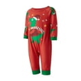 thumbnail image 3 of KOMOO Family Christmas Pjs Matching Sets Print Xmas Long Sleeve Sleepwear Nightwear christmas pajamas, 3 of 8